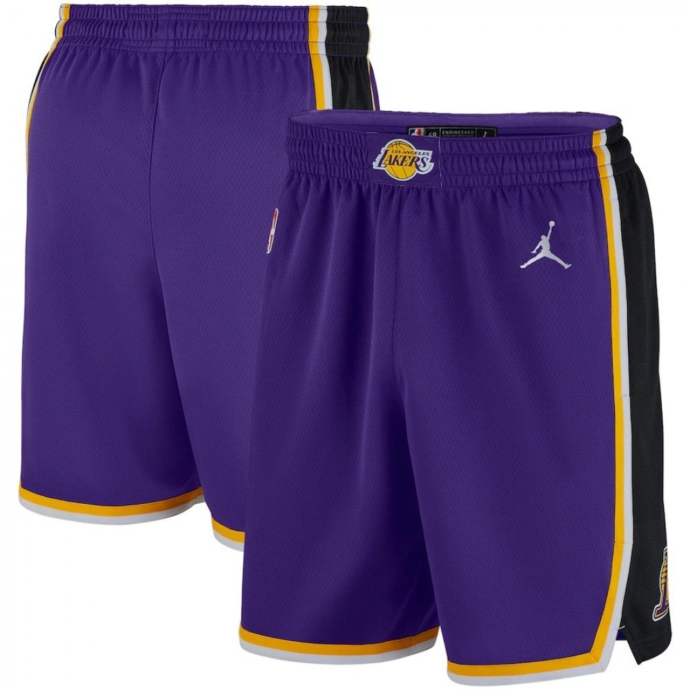 Men's Los Angeles Lakers Jordan Brand Purple 2020/21 Performance Swingman Short-Association Edition-Pro Kit Vault | Brand New 26/27 Sports Jerseys